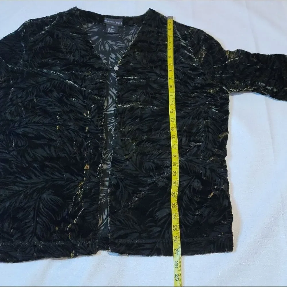 Robert Louis Silk Blend One Button Cardigan Size XL